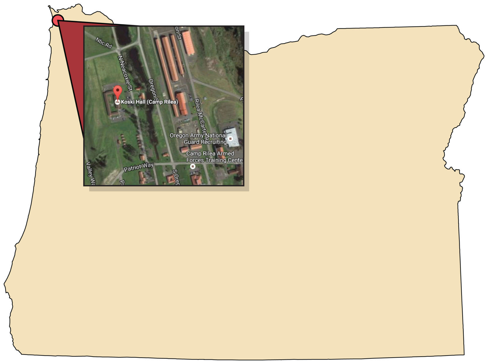Camp Rilea Map